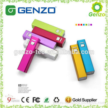 Famous tube portable power bank 2600mah